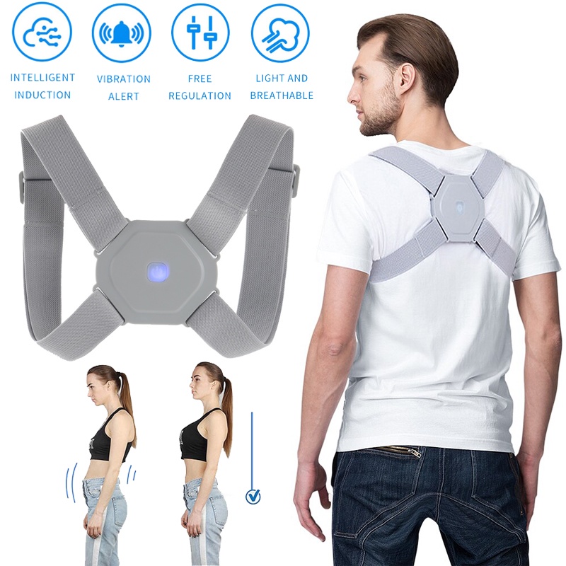 Smart Back Posture Corrector Humpback Correction Belt Vibration Posture  Training Tool