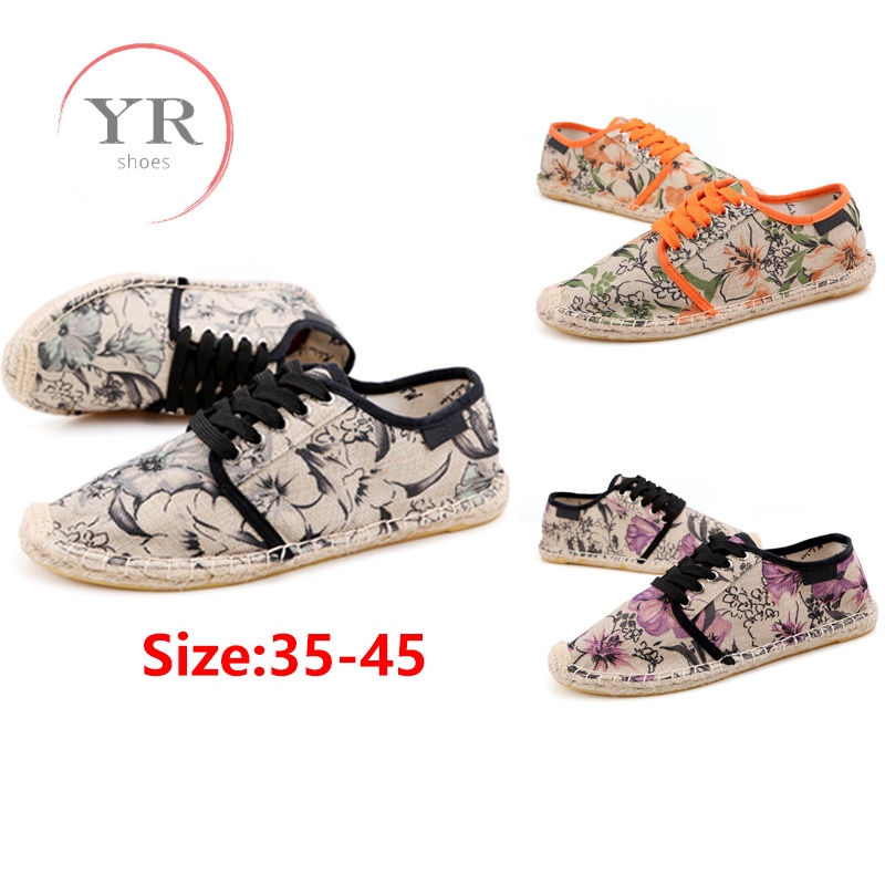 Unisex Toms Shoes Floral Canvas Shoes Comfortable Slip Ons Shoes Shopee Philippines