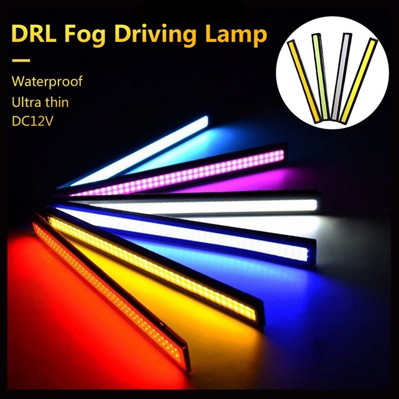 2Pcs 17cm Waterproof LED Daytime Running Lights For Cars, Multi-Color (White/Blue/Red/Yellow) - View #5
