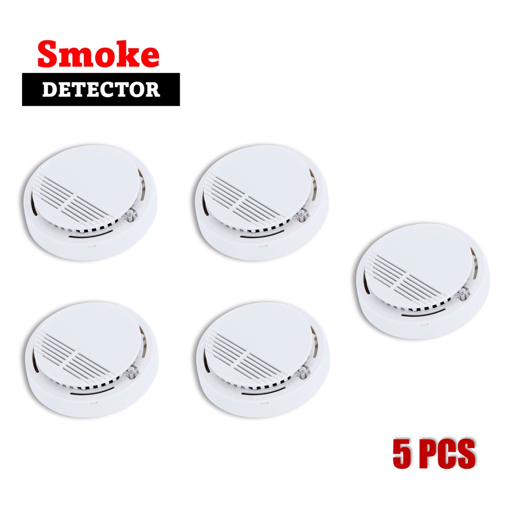 Smoke Detector Fire Alarm Indoor Security System 9V, Wireless Smoke