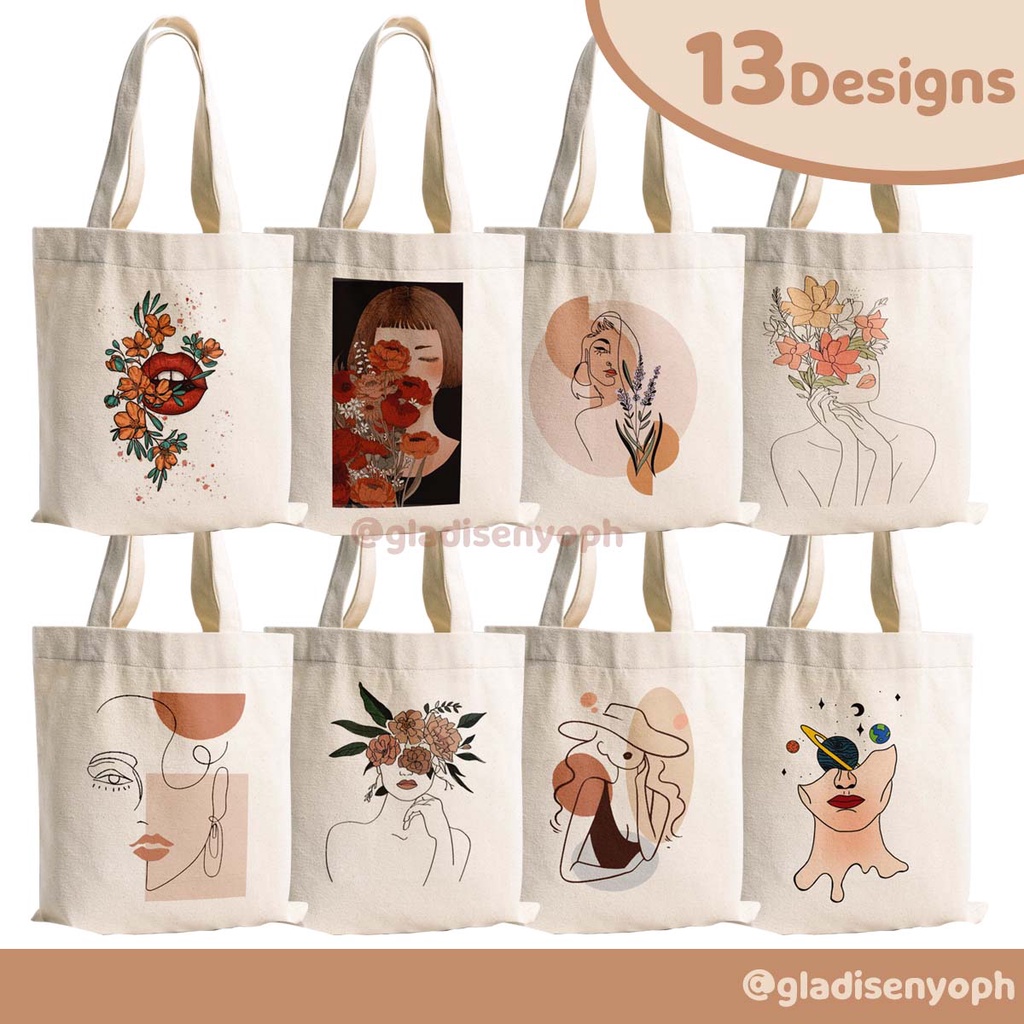 Canvas Totebag Aesthetic Design by Gladisenyoph