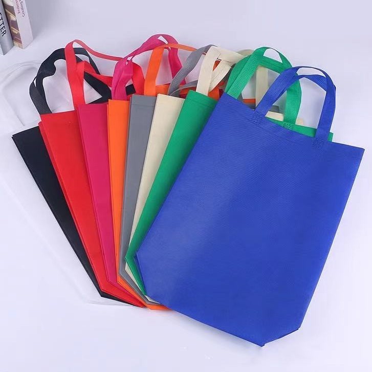 1 Pcs Eco Bag Expandable Reusable Shopping Handbag Non woven Fabric Grocery Storage Tote Loop Bag