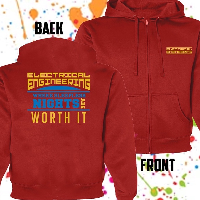 JACKET - SCHOOL logo- RED - ELECTRICAL ENG. | Shopee Philippines