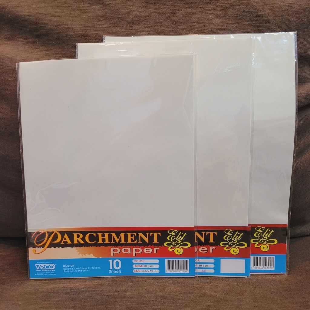 50Pcs A4 Paper Sheets Parchment Retro Paper for Certificate and