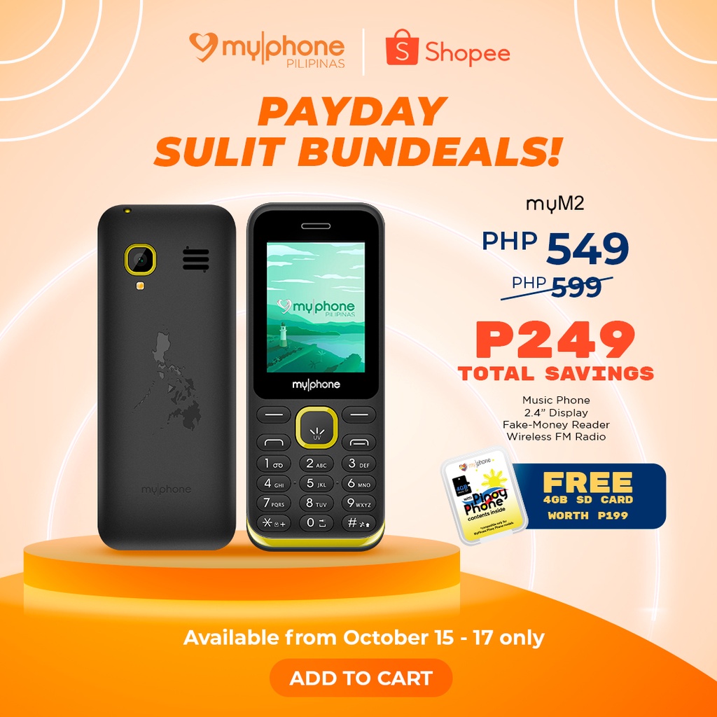 MyPhone myM2 2.4" Basic music phone Fake Money Reader Wireless FM (with