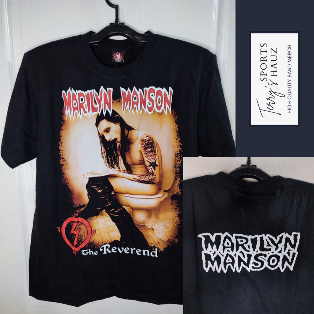 MARILYN MANSON BAND SHIRTS ROCK YEAH ASSORTED DESIGNS | Shopee Philippines
