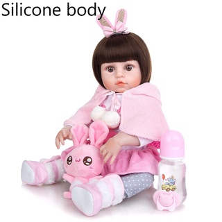 Boneca Bebê Reborn Doll Corpo de Silicone Pode Tomar Banho Com Chupeta  Magnetic Presentes De Natal Para Crianças Enviar Do Brasi