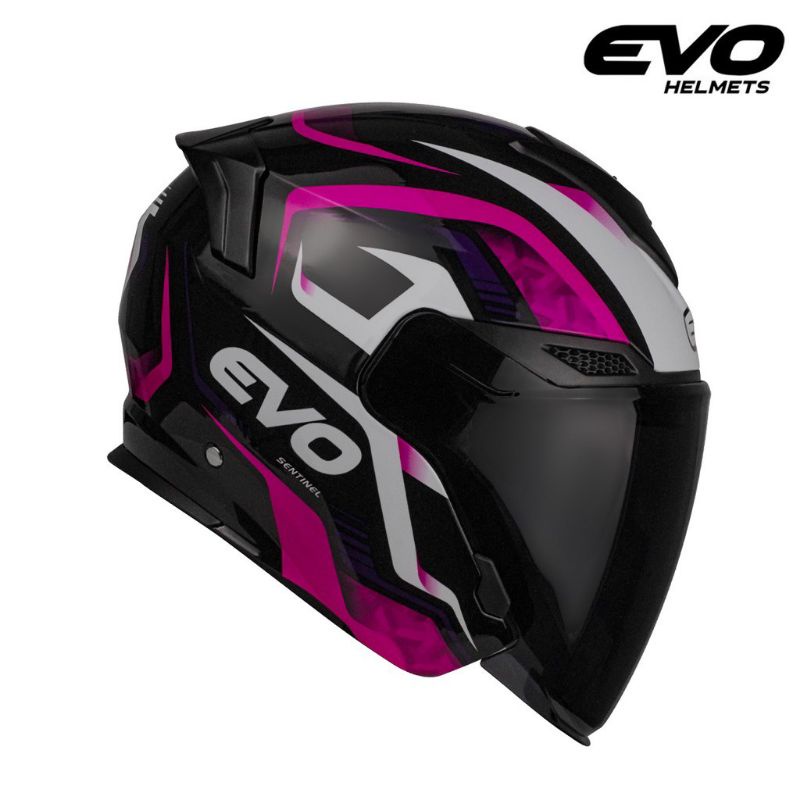 Evo half sale face helmet pink