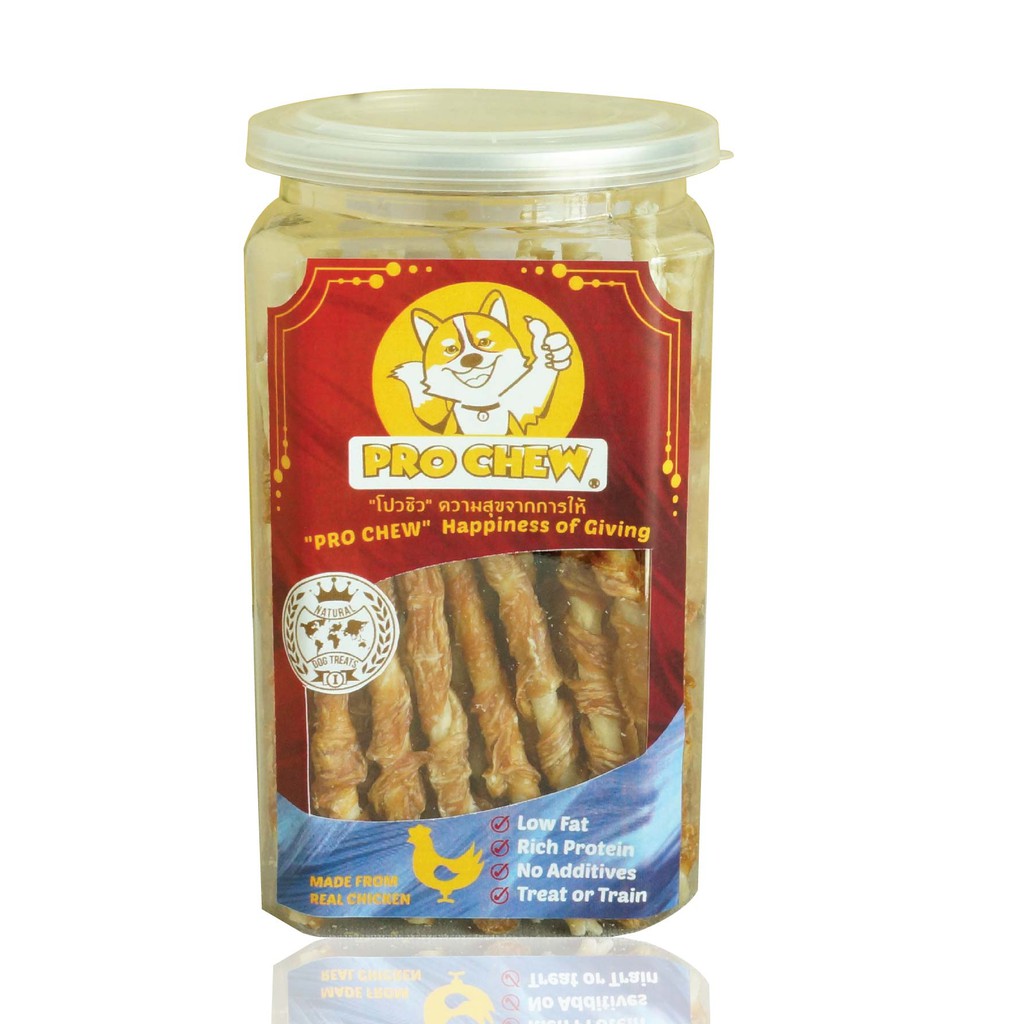 Pow Chew Crispy Chicken Stick Dog Snack Canned Size 200 G. (Easy To ...