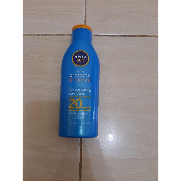 Nivea Sun protect & bronzen tan activating 200ml | Shopee Philippines