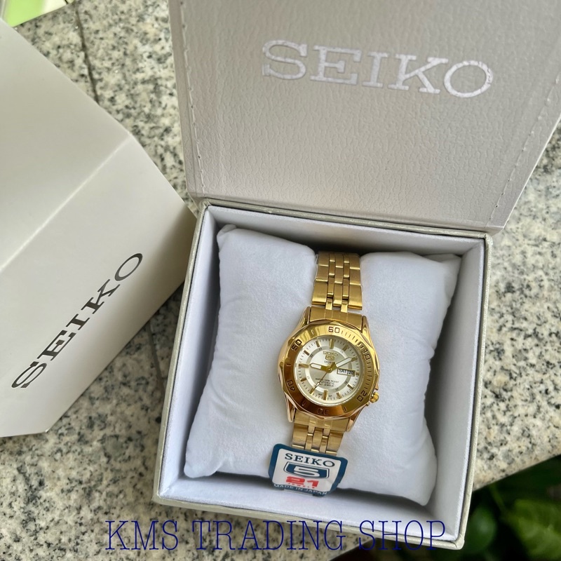 Seiko 5 Sports Automatic Hand Japan Movement Watch Couple with Day ...