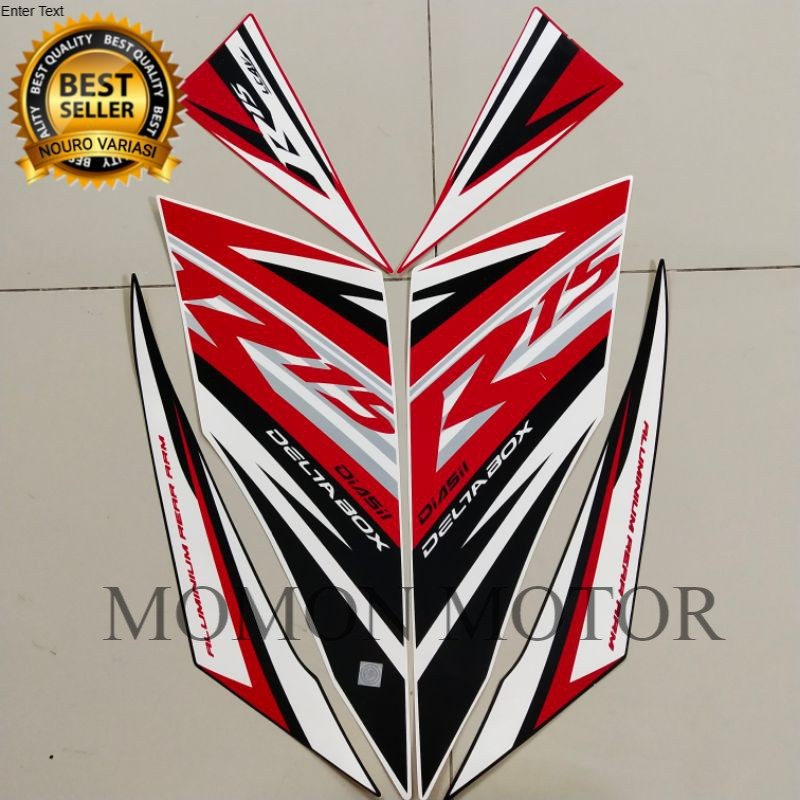 MERAH PUTIH Sticker Striping Yamaha R15 2015 2016 Red White Sticker ...
