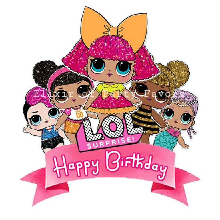 Lol Cake Topper Printed Lol Surprise Doll Cake Topper | Shopee Philippines