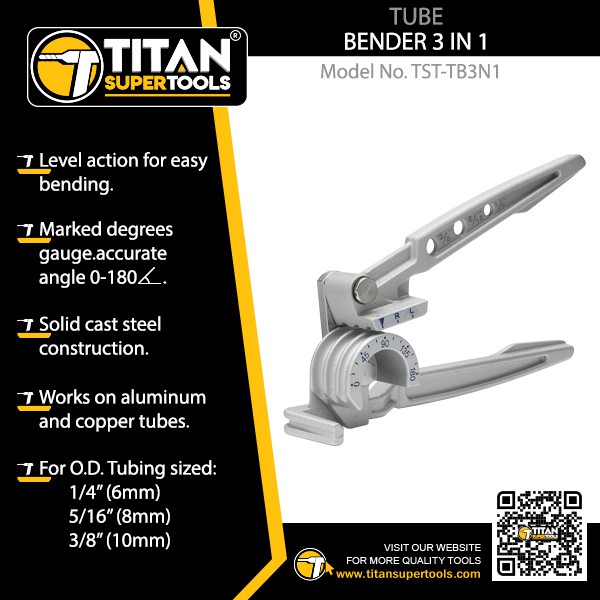 TITAN SUPERTOOLS Tube Bender 1/4