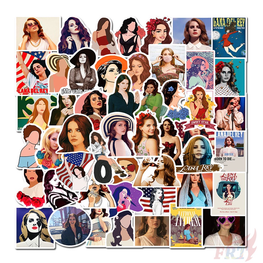 Lana Del Rey Series 01 - POP Singer Lizzy Grant Stickers 50Pcs/Set DIY ...