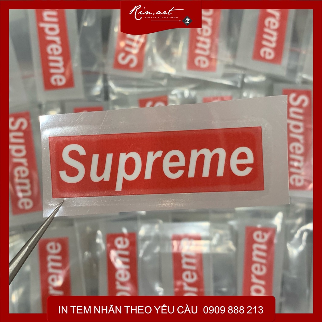 Rinart.vn - Super red Supreme logo ironing decal collection - logo ...