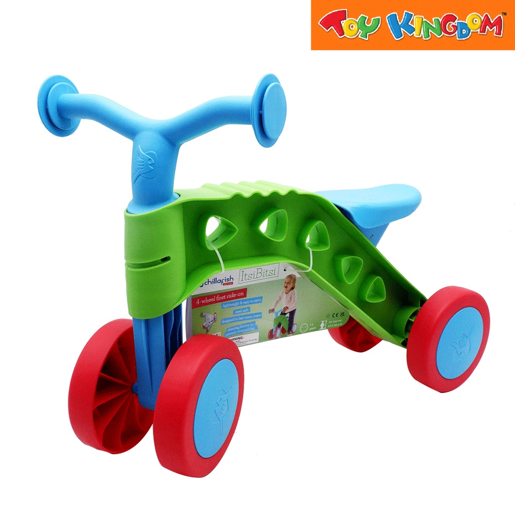 Chillafish ItsiBitsi 4Wheel First RideOn Blue and Green Balance