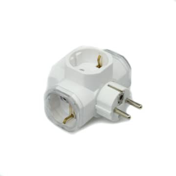 AZKO Krisbow Three-Way T-Arde 3-Way Electrical Plug | Shopee Philippines