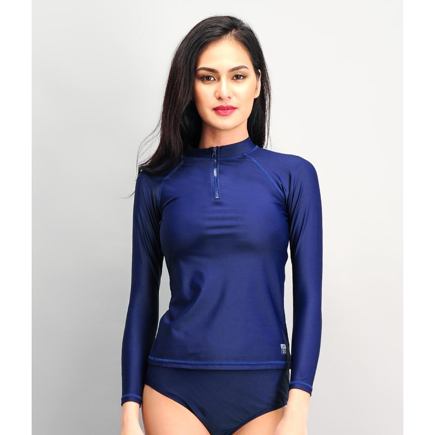 BENCH/ Women's Rashguard - Blue | Shopee Philippines