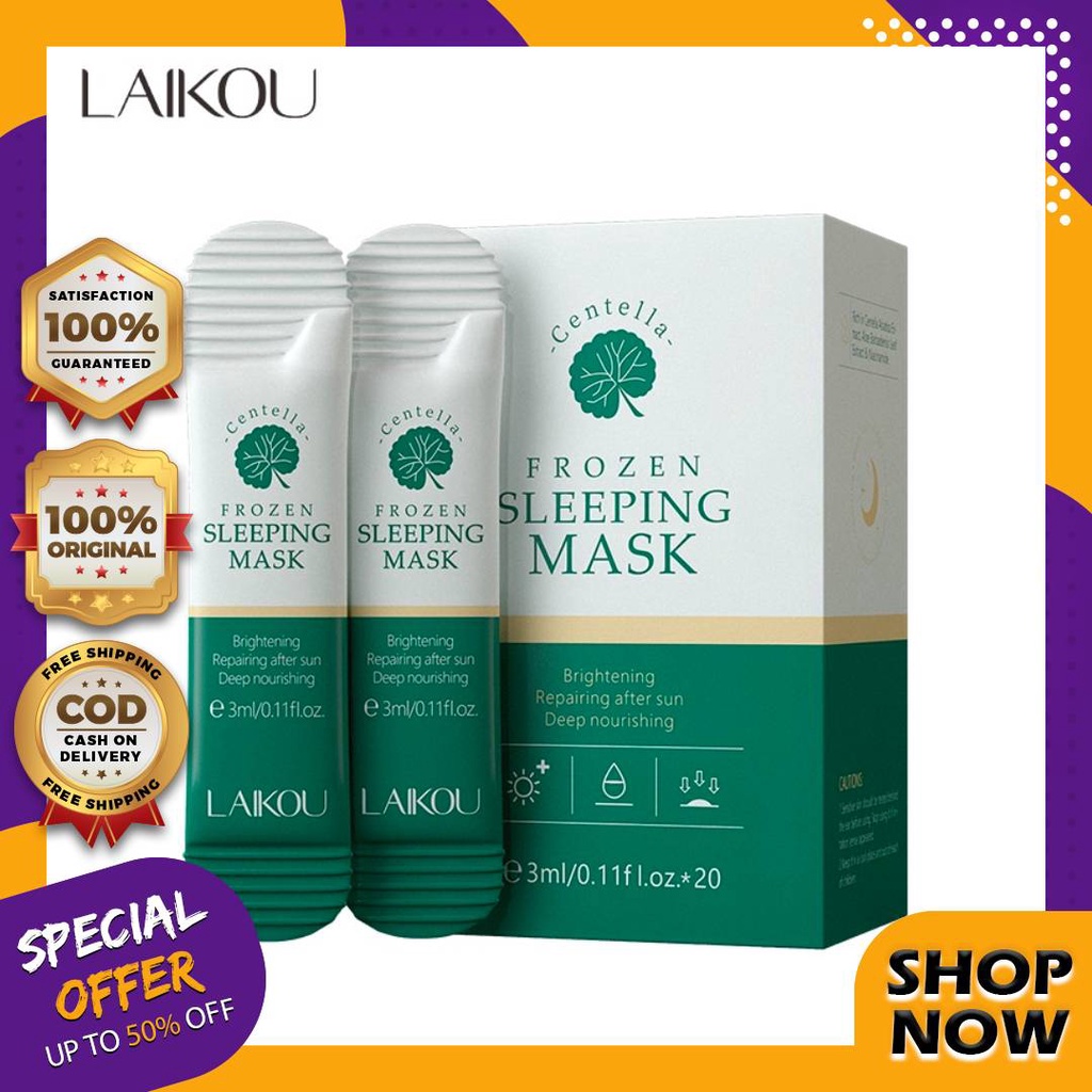 Best Promo Original Centella Frozen Sleeping Mask 20's Asiatica