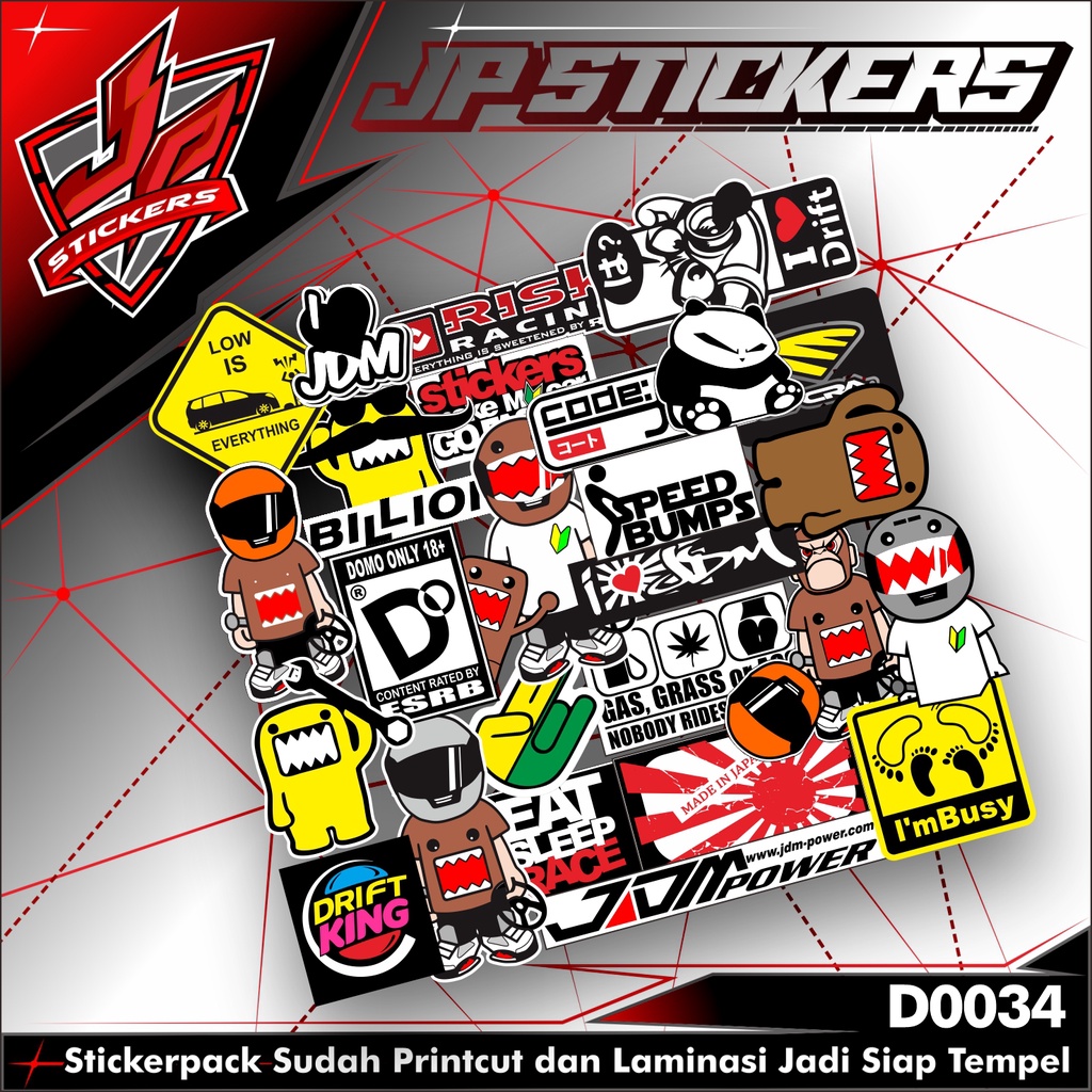 Stickerpack JDM RACING (BONUS Lamination) | Shopee Philippines