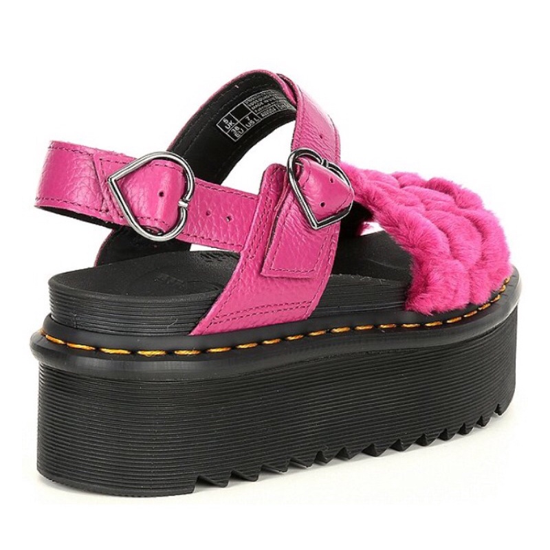 Dr martens cheap pink fluffy sandals