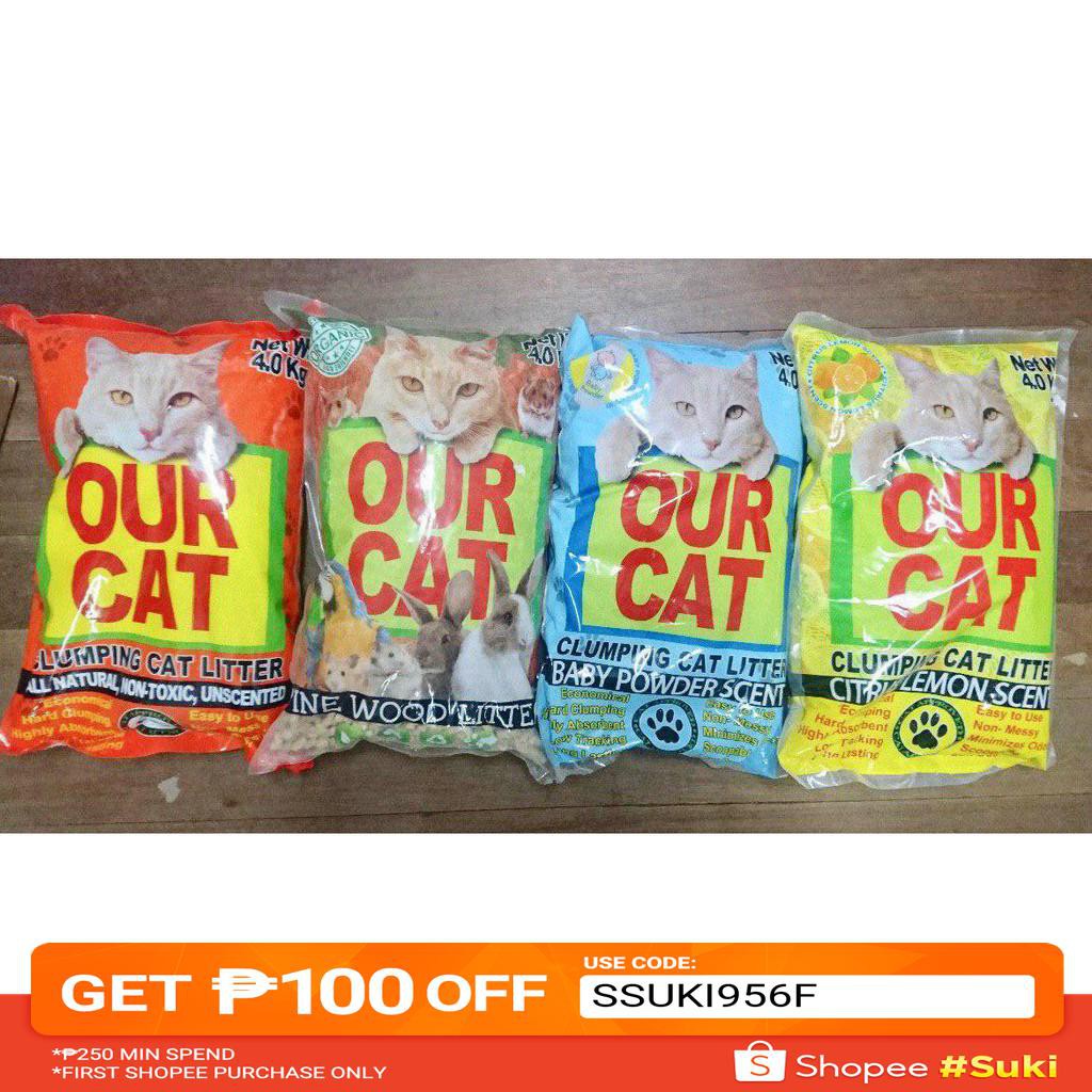 OUR CAT Clumping Cat Litter 4kilos Shopee Philippines