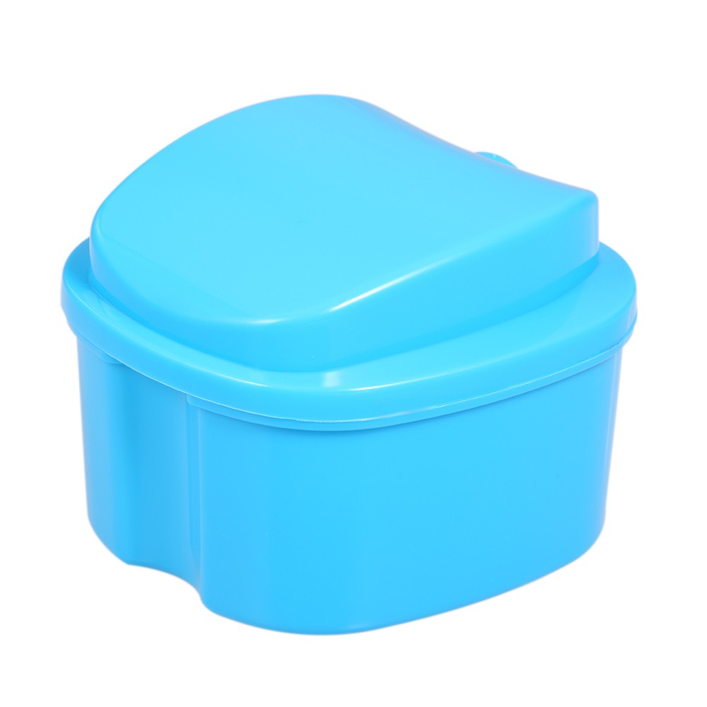 Denture Bath Box Case Dental False Teeth Storage Box Cleaning Container ...