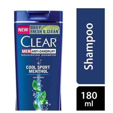 Clear Shampoo Men Cool Sport Menthol Anti Dandruff/ Anti Hair Fall ...