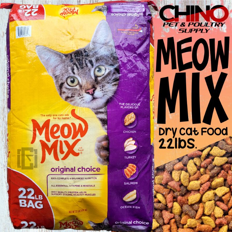 Meow mix 22 lb clearance bag