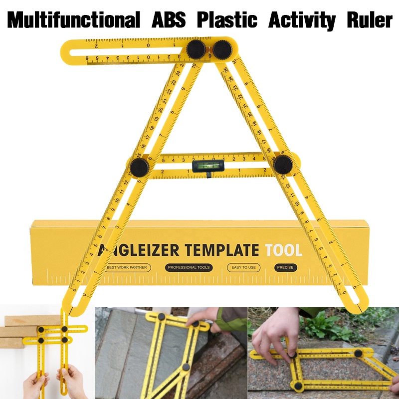 Angle Ruler Tool Angle Ruler Measuring Protractor Activity Four-fold ...