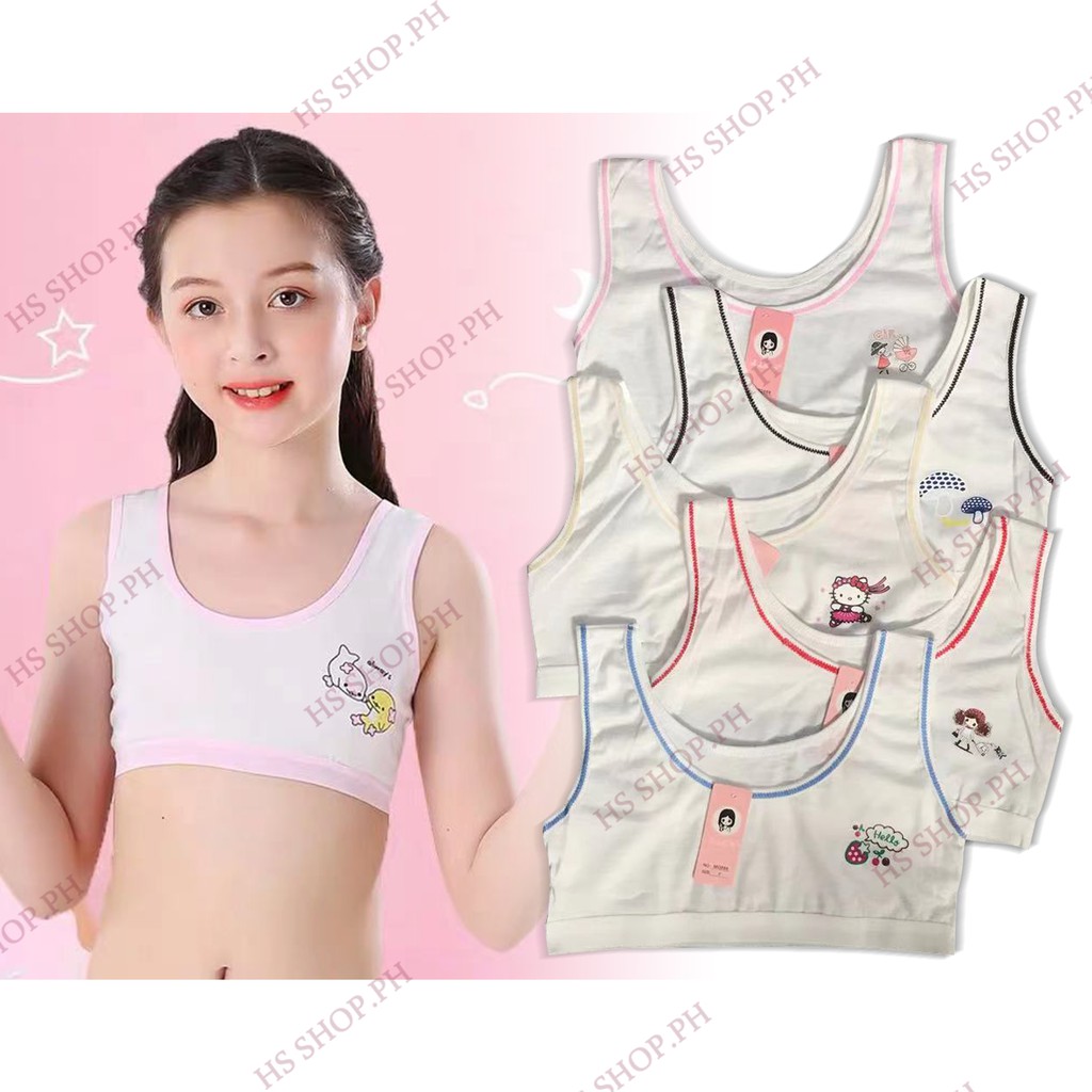 Cheap Bra for Girls 7-12 years Underwear Tops for Teens Cotton