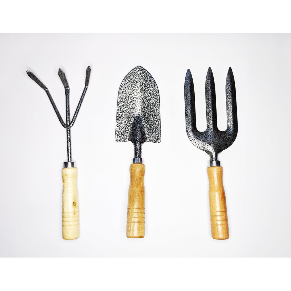 Gardening Tools/Mini Shovel/Mini Fork Shovel/Mini Rake with Wood Handle ...