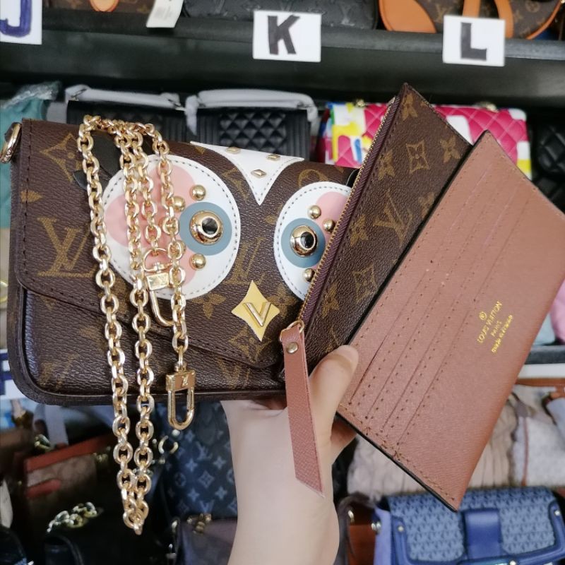 LV OWL 3 IN 1 SLING WALLET BAG, Women's Fashion, Bags & Wallets, Purses &  Pouches on Carousell