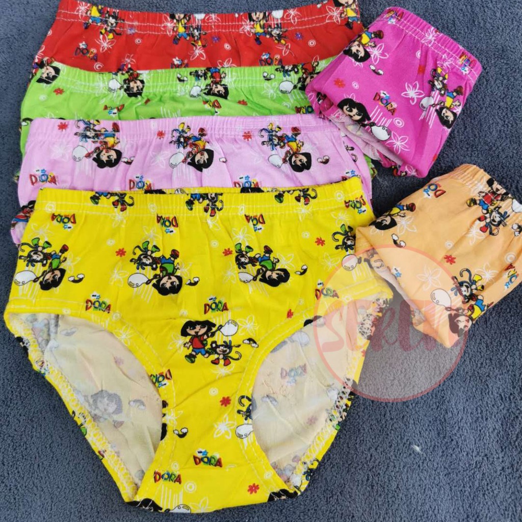 COD 12 pcs Kids panty dora design underwear for 4 5 yrs old 518