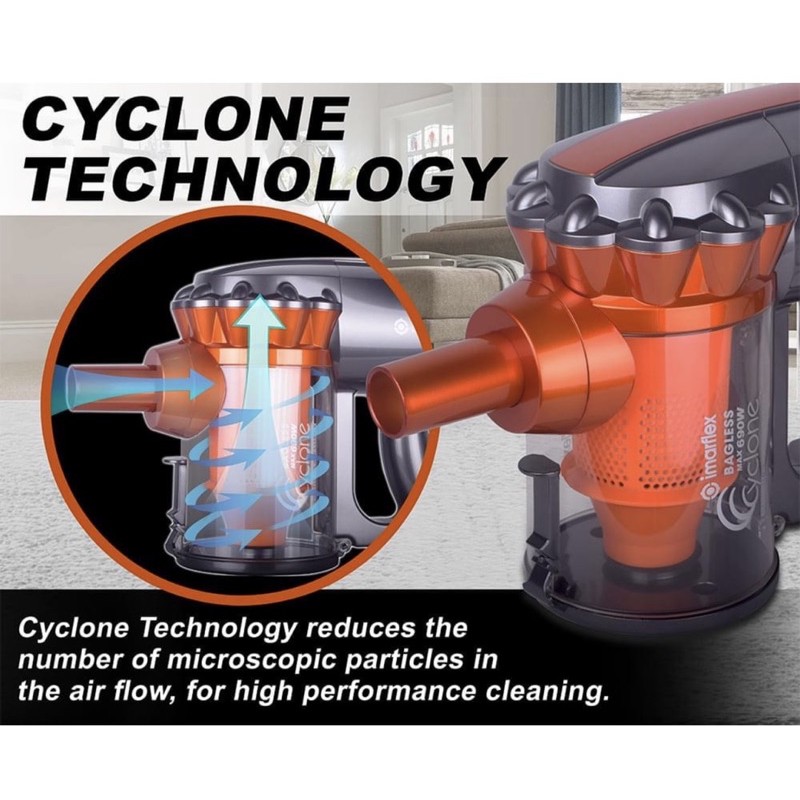 Imarflex Cyclone Handheld Vacuum Cleaner IV 550B Shopee Philippines
