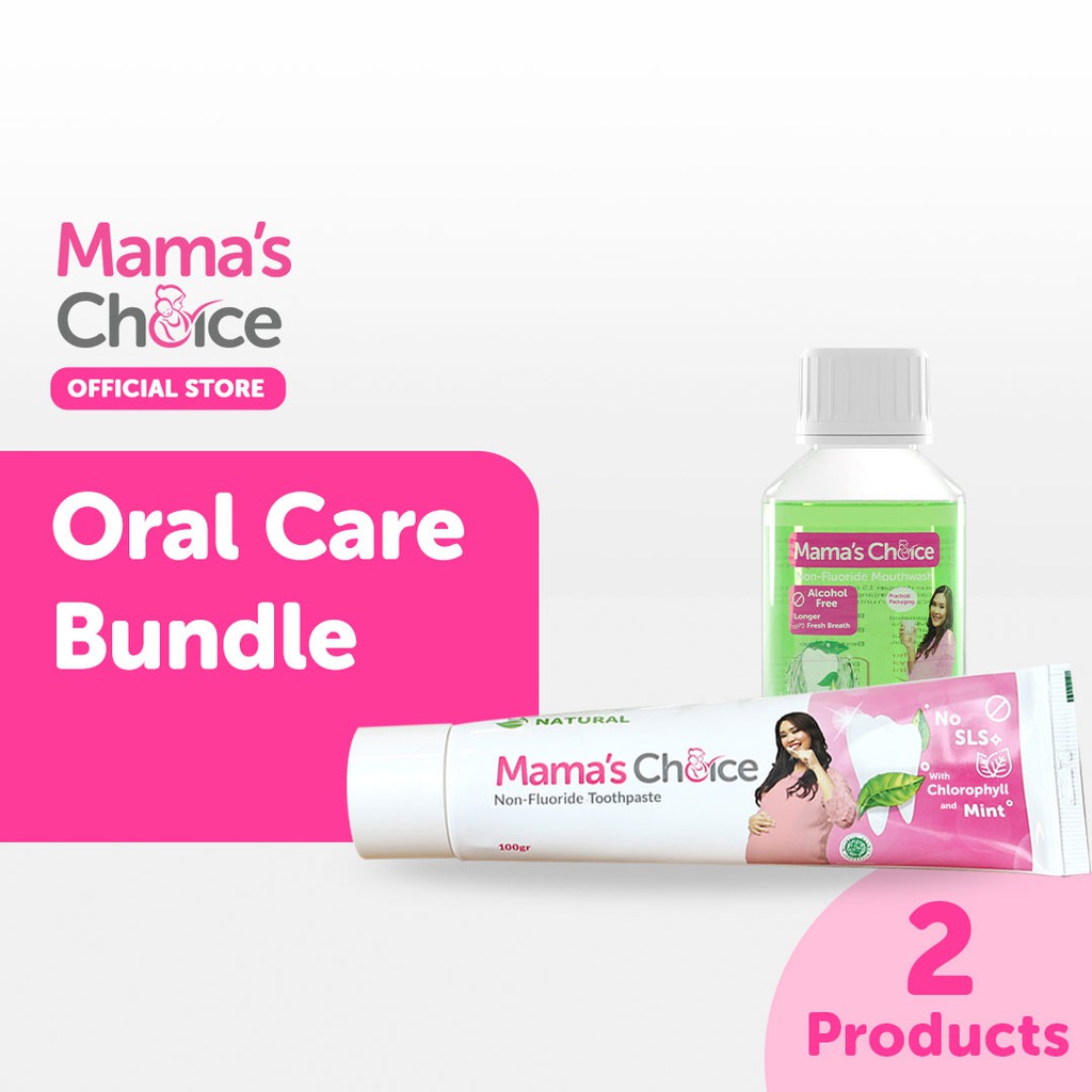 NonFlouride Toothpaste 100gr and Mouthwash Alcohol Free Oral Care