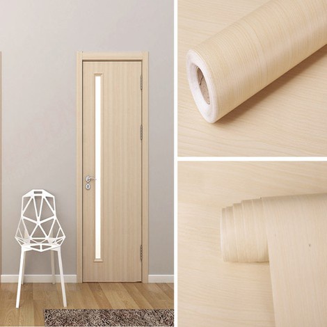 PVC door sticker waterproof self adhesive thicken wood grain furniture ...