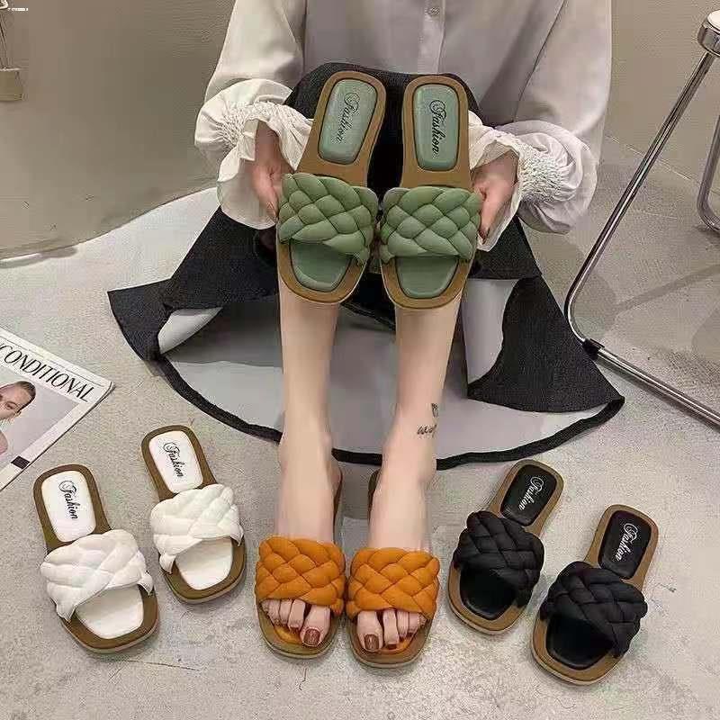 MS bestseller Korean fashion flats sandals for woman Shopee