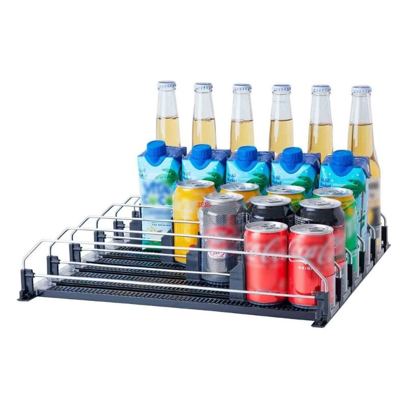 seng Automatic Drink Pusher Shelf Plastic Refrigerator Dispenser Holder ...