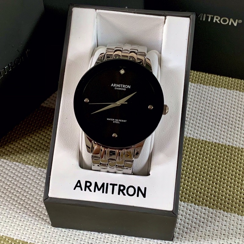 Armitron diamond water 165 resist online steel