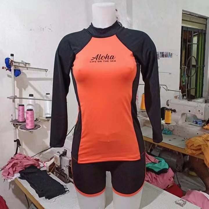 New style plain aloha rashguard/womens swimwear.#RASHGUARD(plain ...
