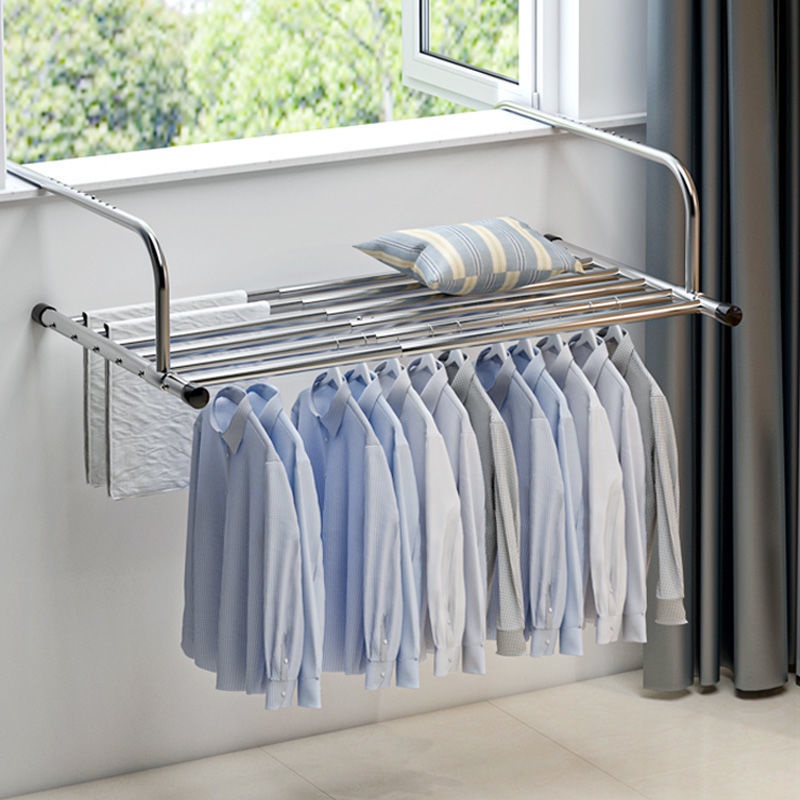 laundry rack drying rack balcony rack clothes stainless steel Outdoor ...