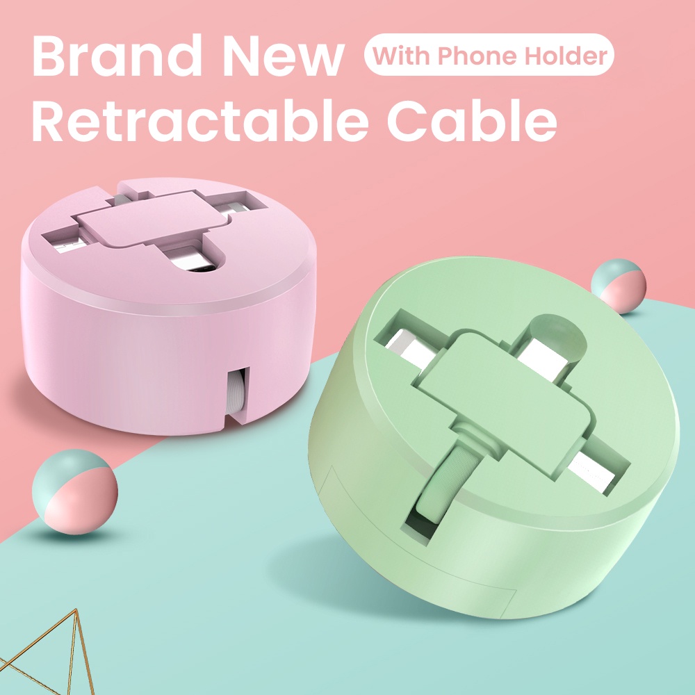 4in1 3in1 2in1 Retractable USB Cable for iPhone 12 11 Pro Micro USB