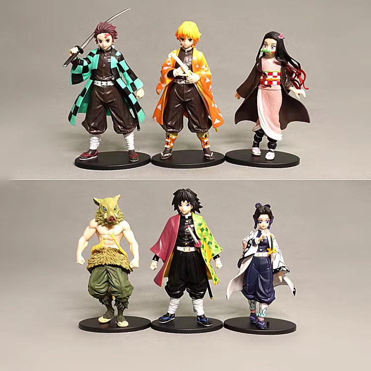 Demon Slayer Kimetsu No Yaiba Figure Nezuko Tanjirou Zenitsu Anime ...