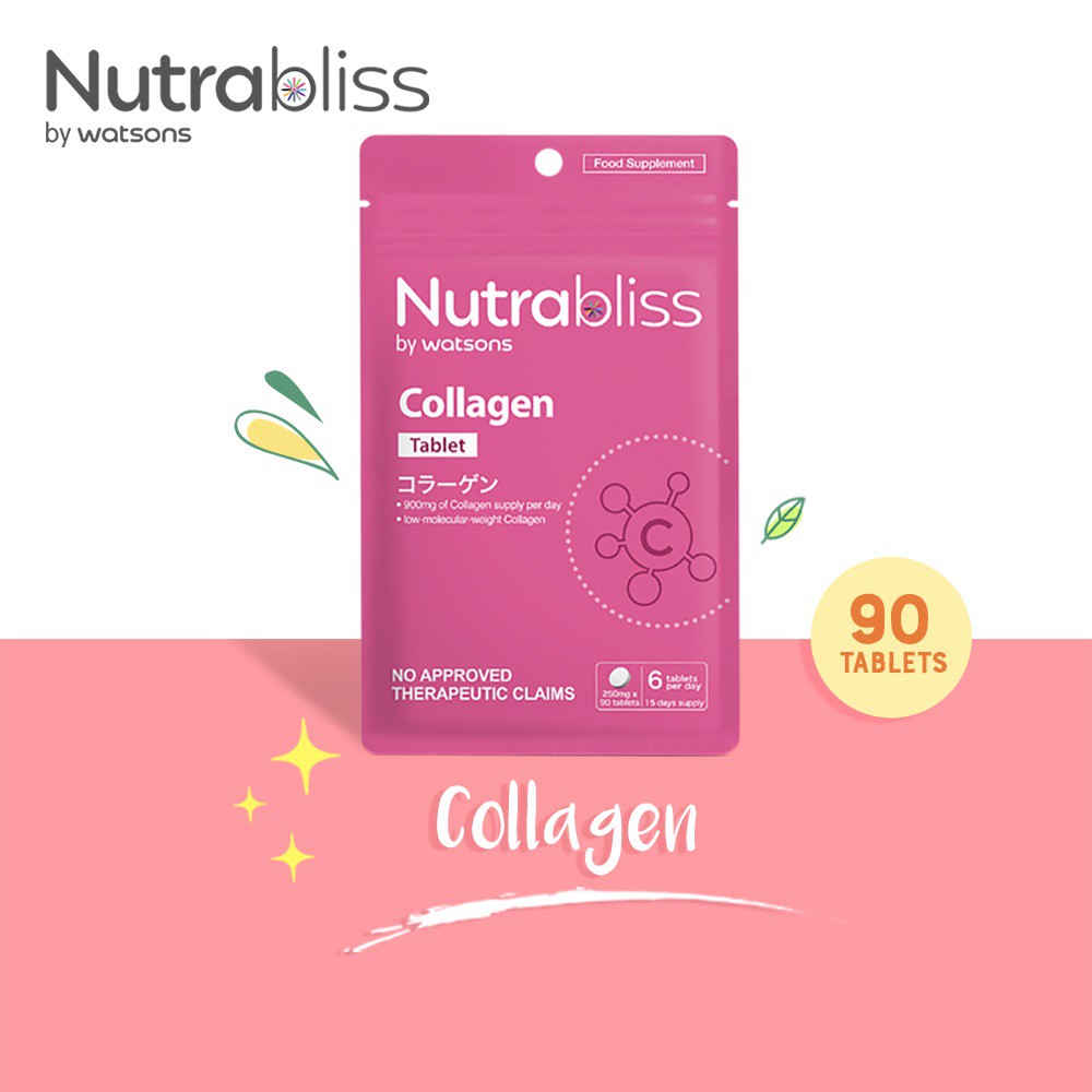 Nutrabliss Collagen Food Supplement 90 Tablets in 1 Pack 22.5g Shopee