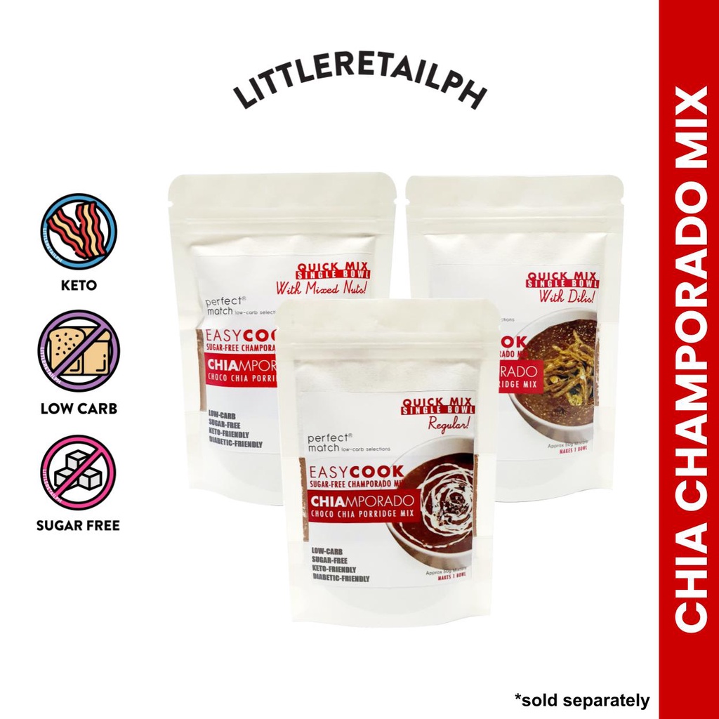 Chia Champorado / Choco Chia Porrige Mix Low Carb / Keto / Sugar Free