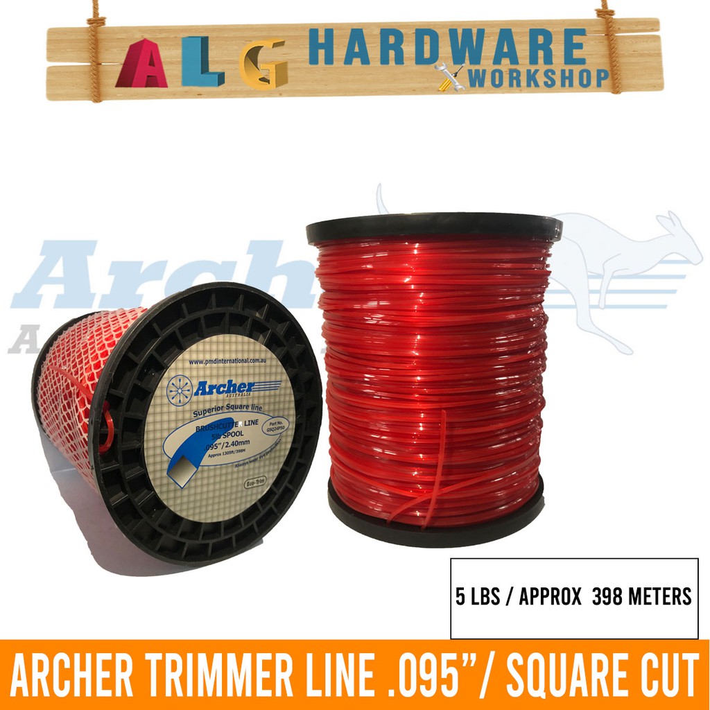 Archer Trimmer Line Reel .095 / 2.4mm Square Cut type 398 meters