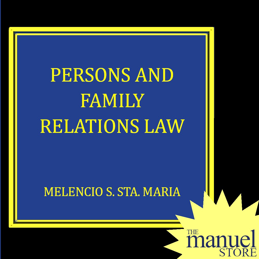 Sta. Maria (2025) - Persons and Family Relations - Civil Code Law - by ...