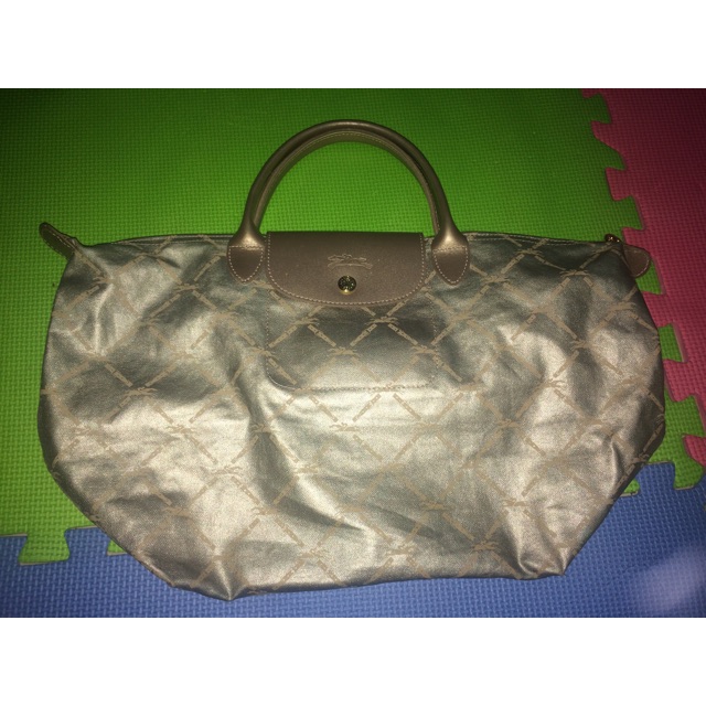 Longchamp metallic discount gold